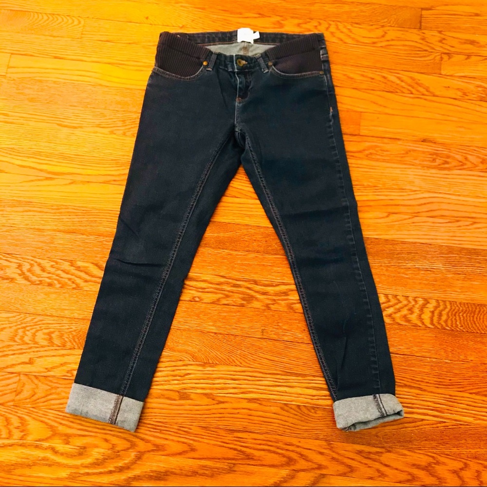 ASOS Maternity jeans EUC 4 dark denim under belly